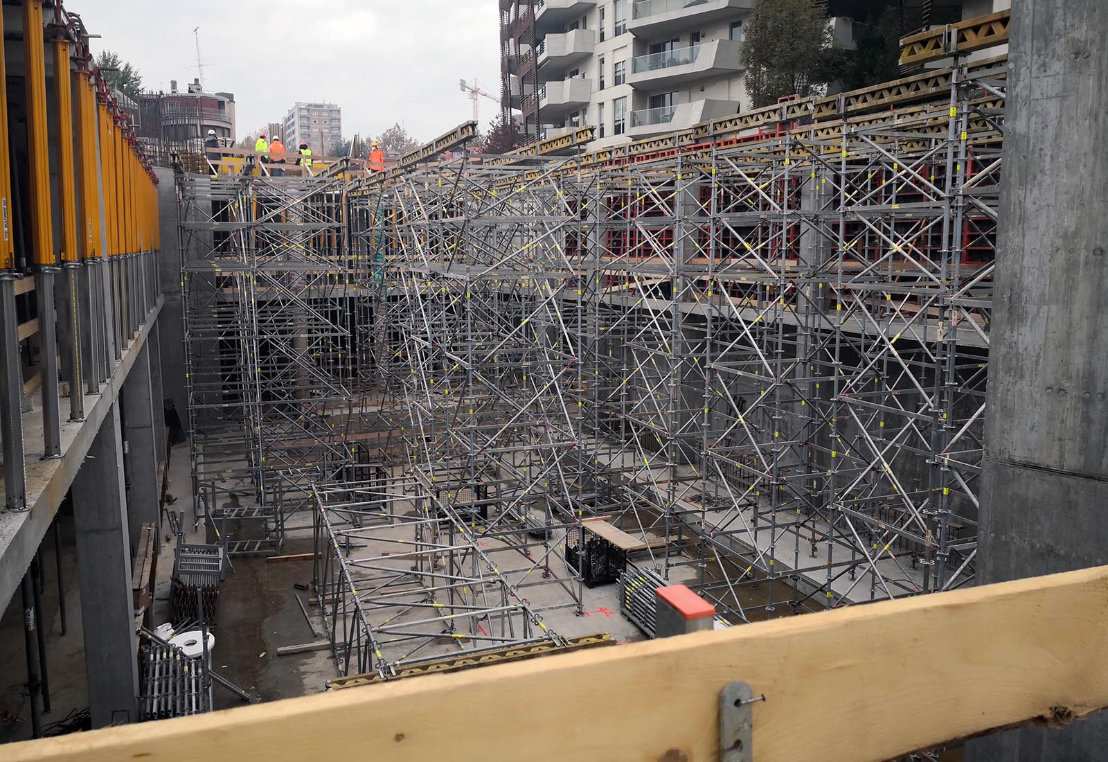 New Residential Buildings in the CityLife District in Milan - The construction site