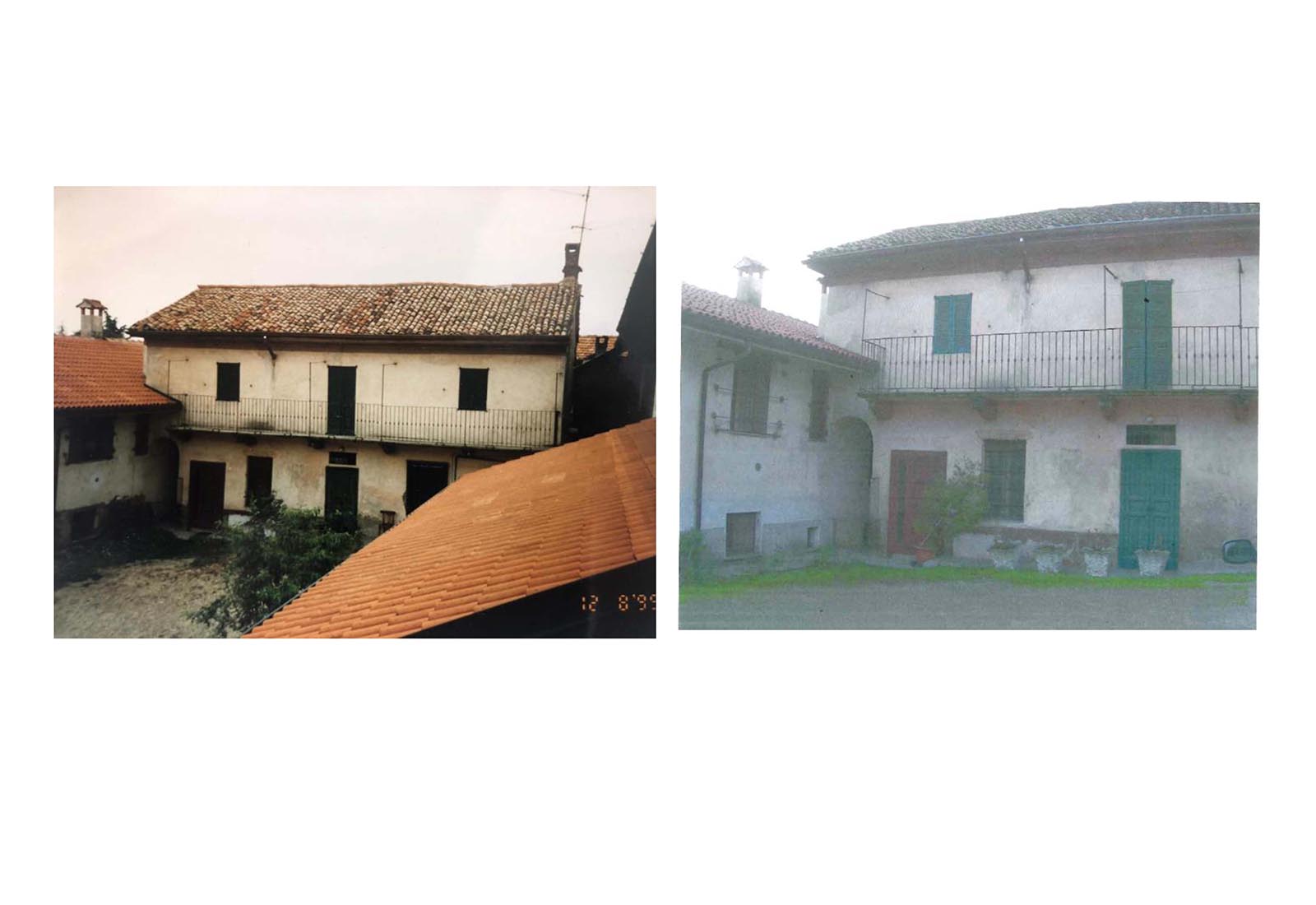 House in a courtyard in Bernate Ticino - Historical photos