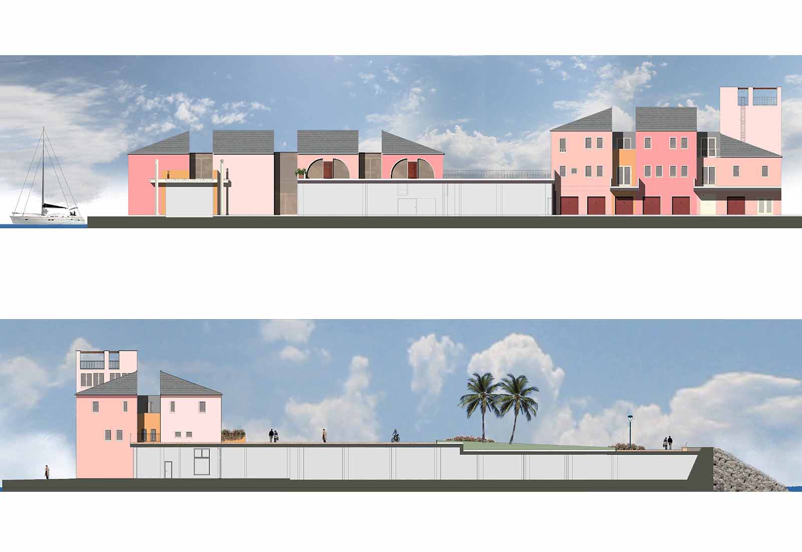 Expansion of the port of Loano - Elevations