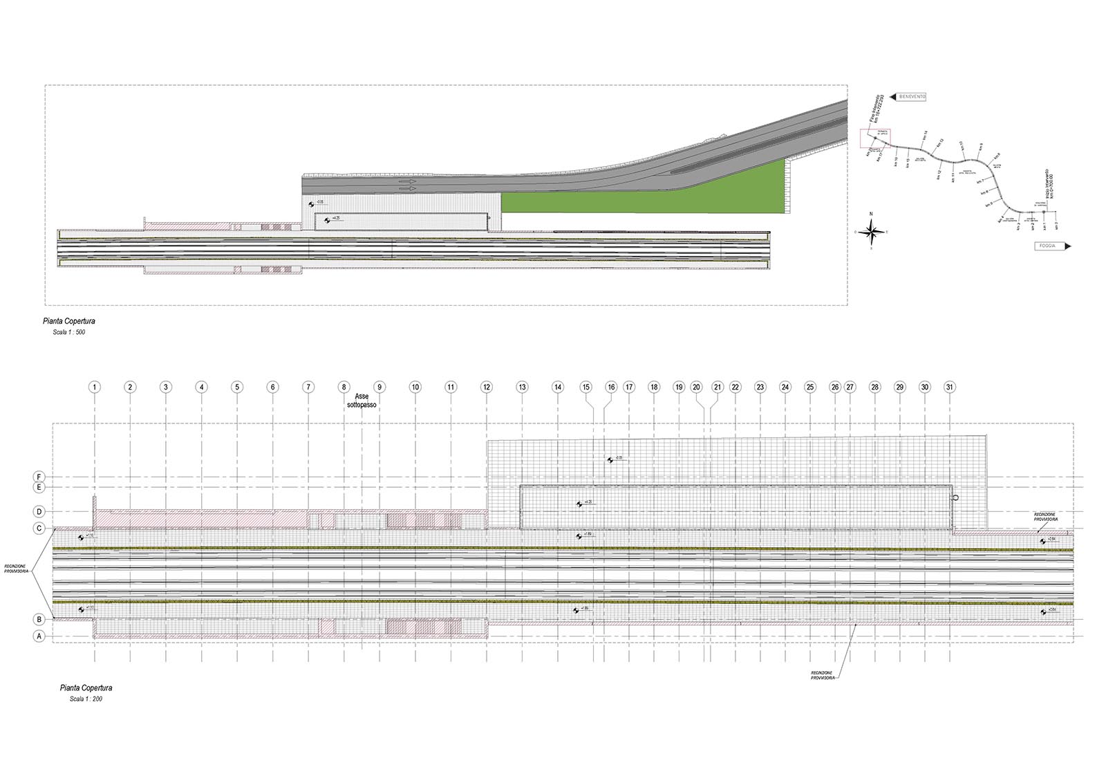 Hirpinia Station Naples Bari Railway Line - Plan of the Apice stop