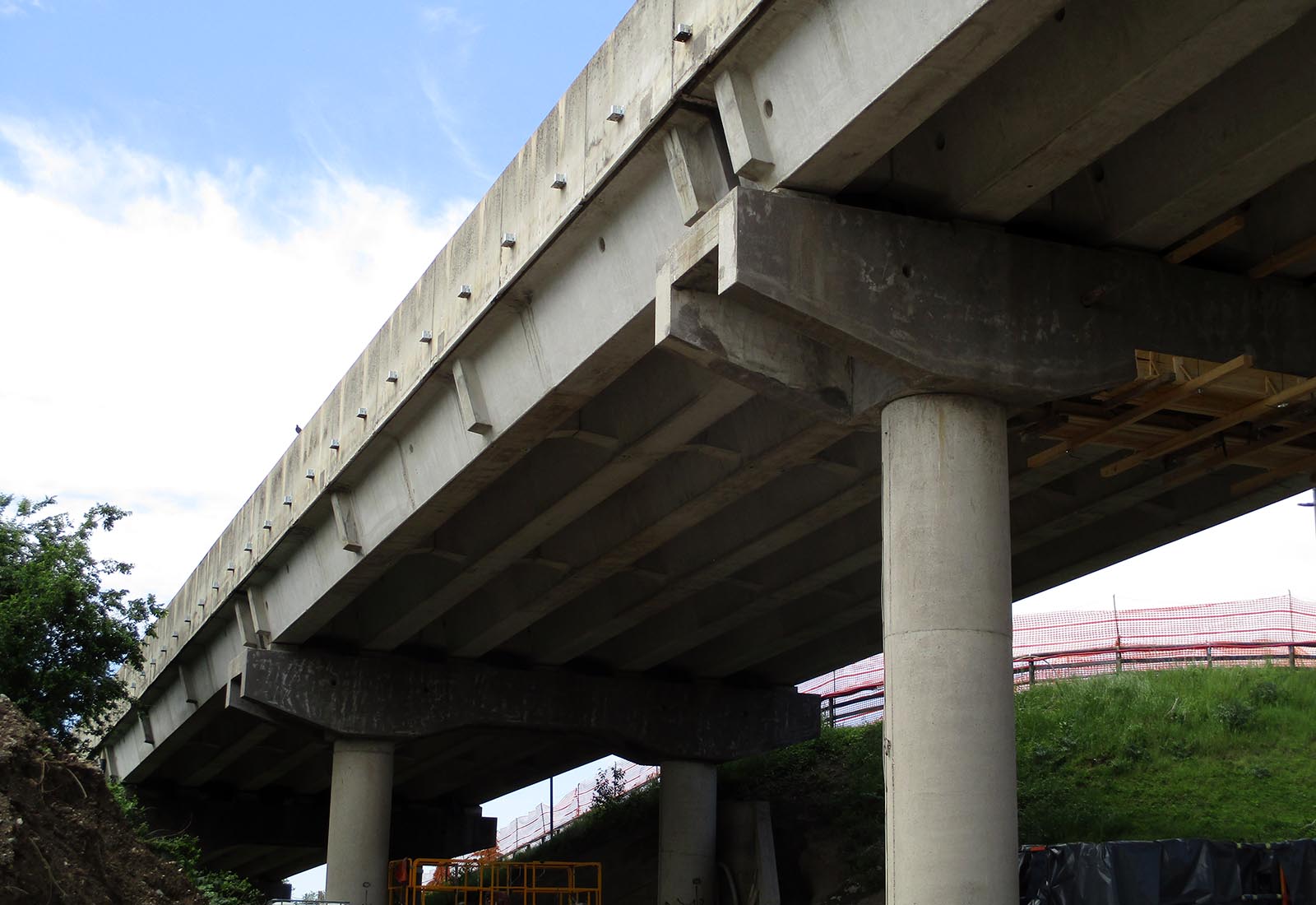 Ricondizionamento cavalcaferrovia Buonarroti a Rho - Il cantiere