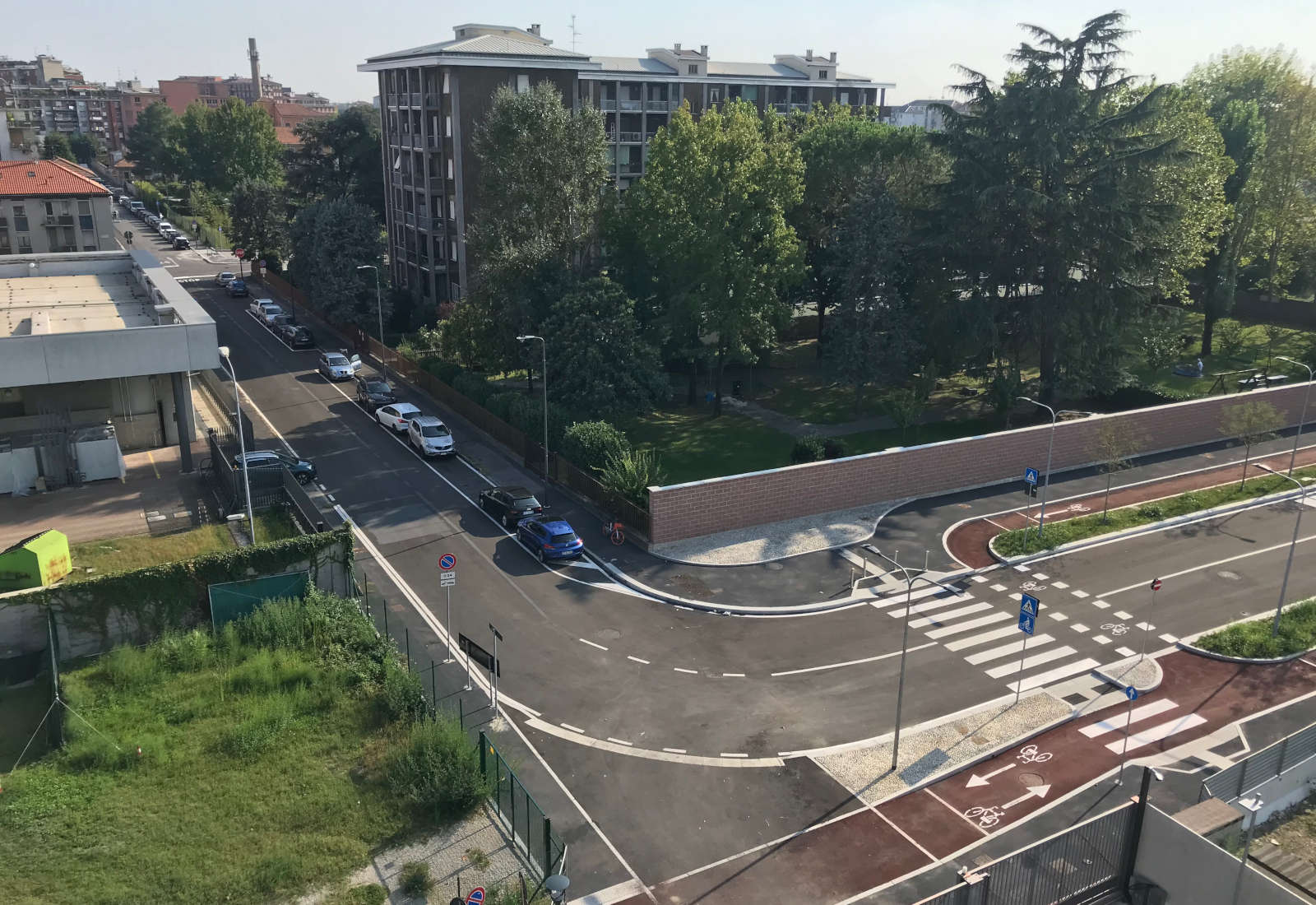 Riqualificazione di Via De Notaris a Milano - Vista
