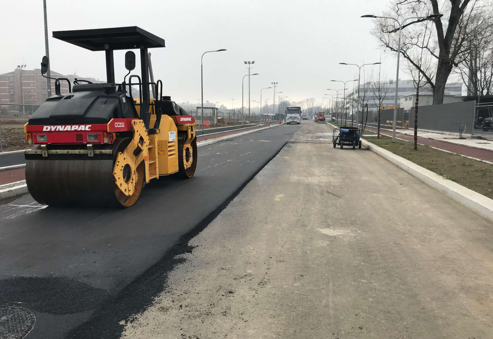 Urbanizzazioni del centro direzionale Siemens a Milano - Il cantiere