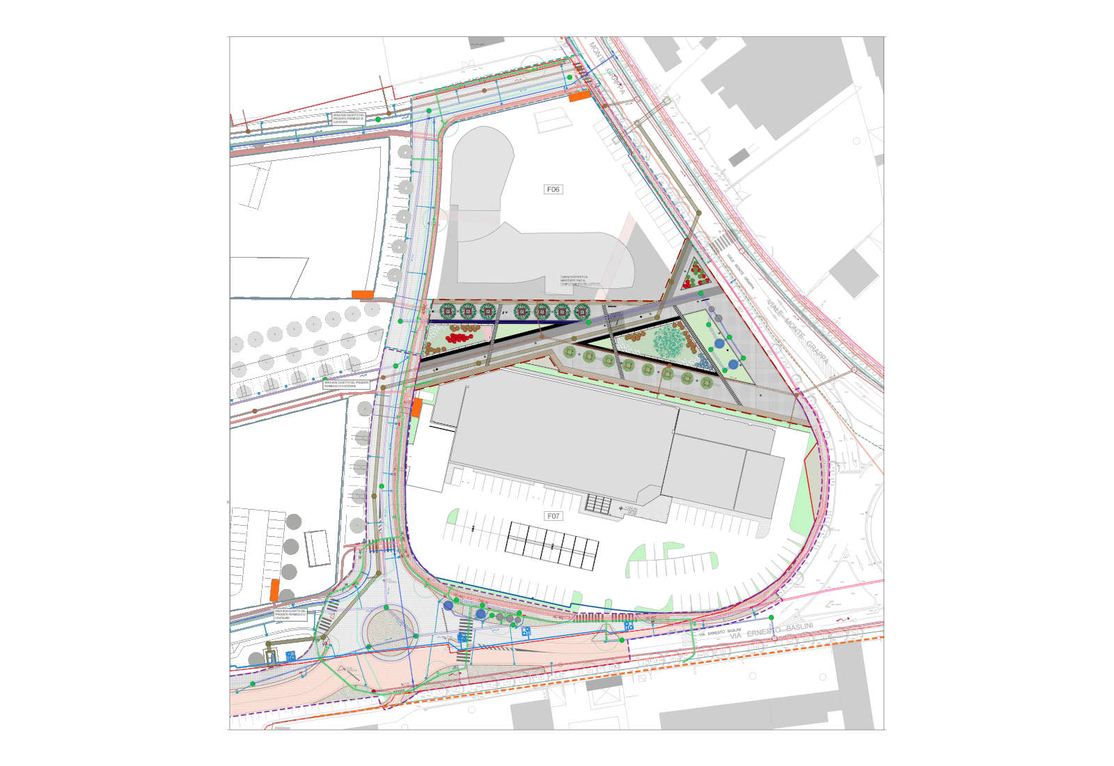 Urbanizzazione lotti F6 e F7 P.I.I. Baslini a Treviglio - Sottoservizi