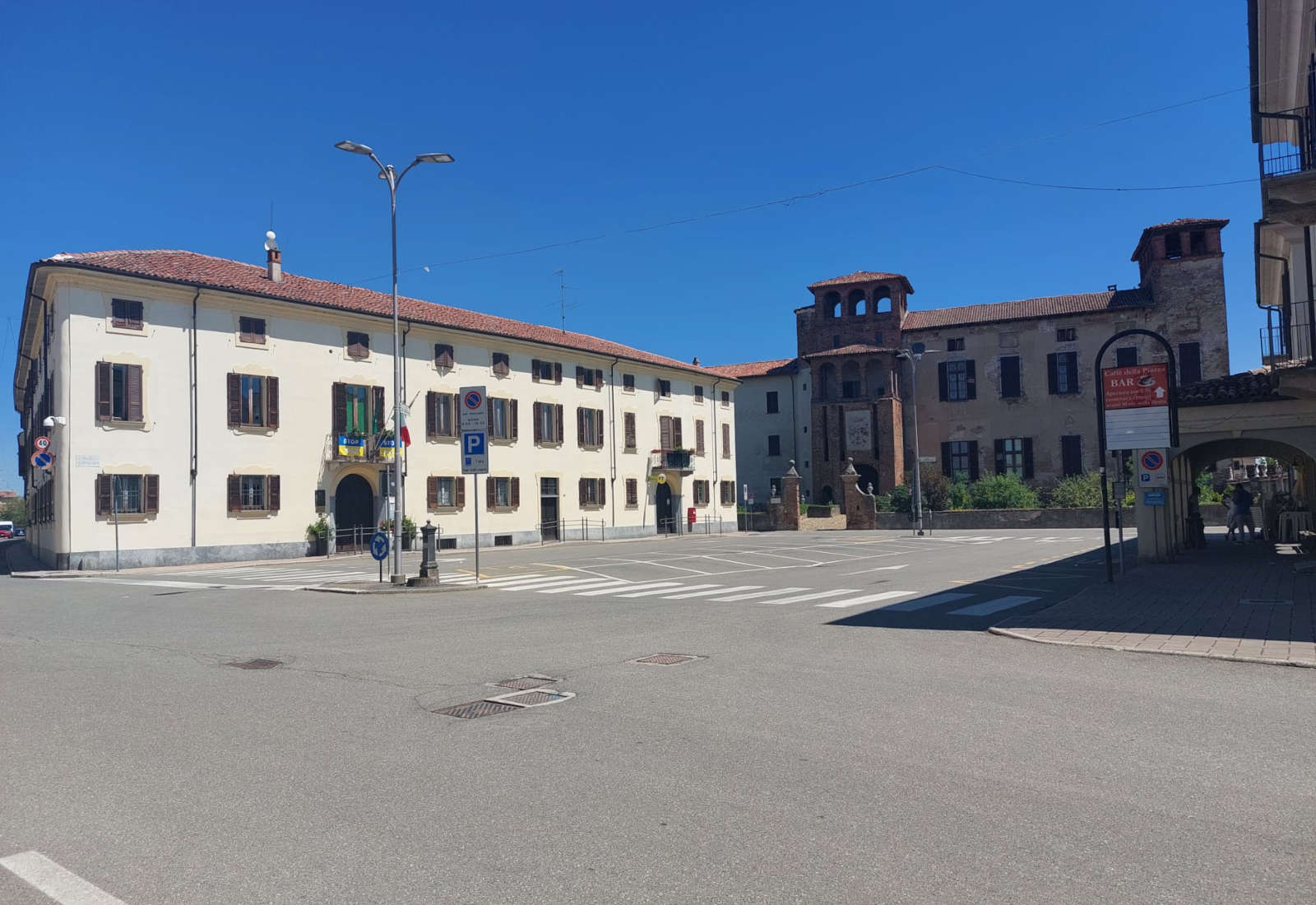 Piazza Paltineri a Pieve del Cairo - Stato di fatto